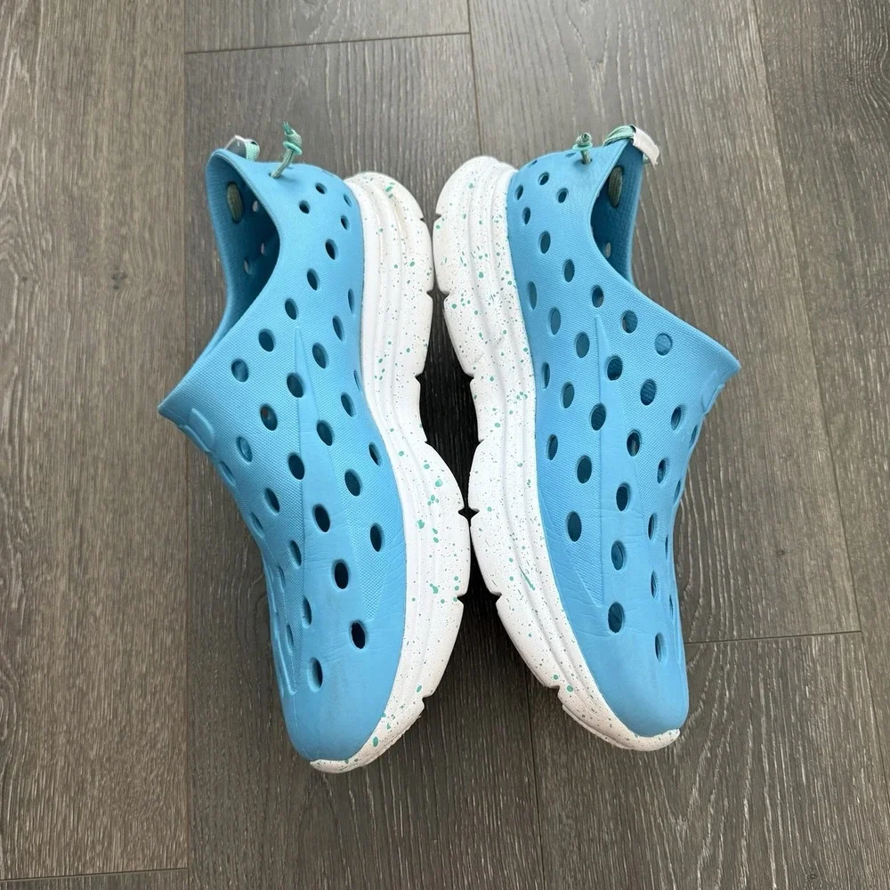 Kane Footwear Revive Recovery Shoes Mens 12 Cushion Slip On Comfort Aqua